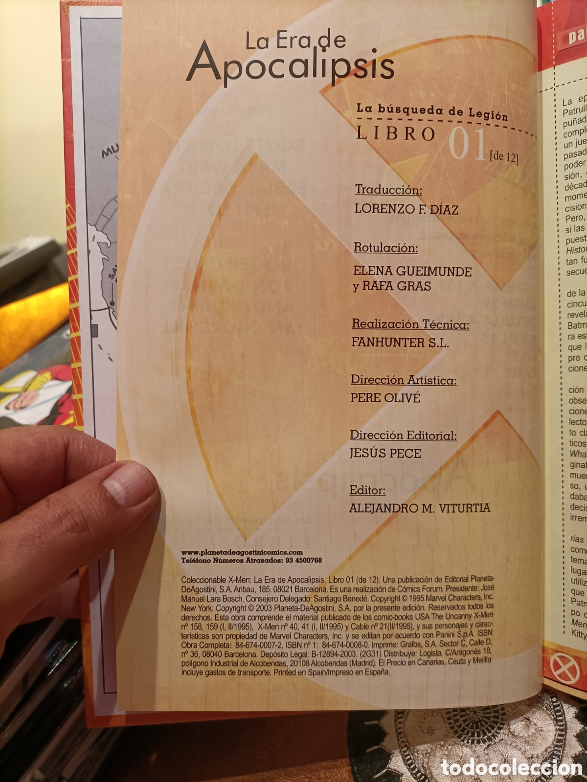 Tebeos: 2003,La Era de Apocalipsis,La b&uacute;squeda de la Legi&oacute;n,N 1 - Foto 7