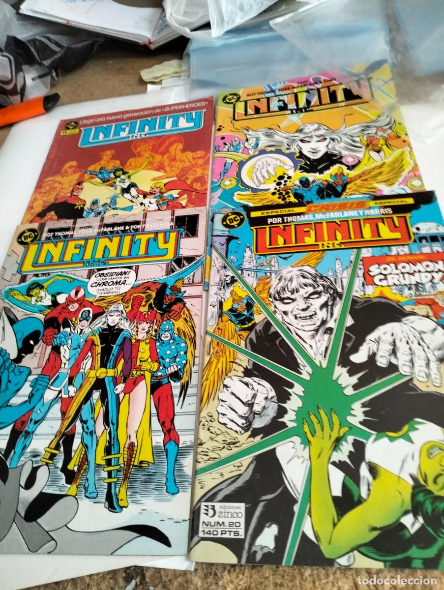 Tebeos: INFINITY INC. # 1, 10, 11, 20 ( lote 4 n&uacute;meros ) ZINCO - Foto 1