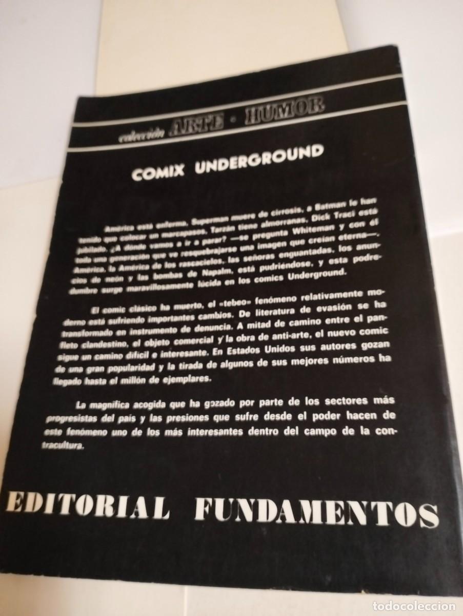 Tebeos: COMIX UNDERGROUND : USA 3 ..TAPA BLANDA - Foto 2
