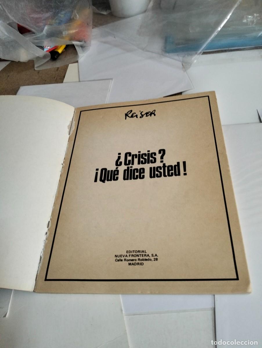 Tebeos: REISER : CRISIS ? QUE DICE USTED ! ...TOMO EN TAPA BLANDA - Foto 2