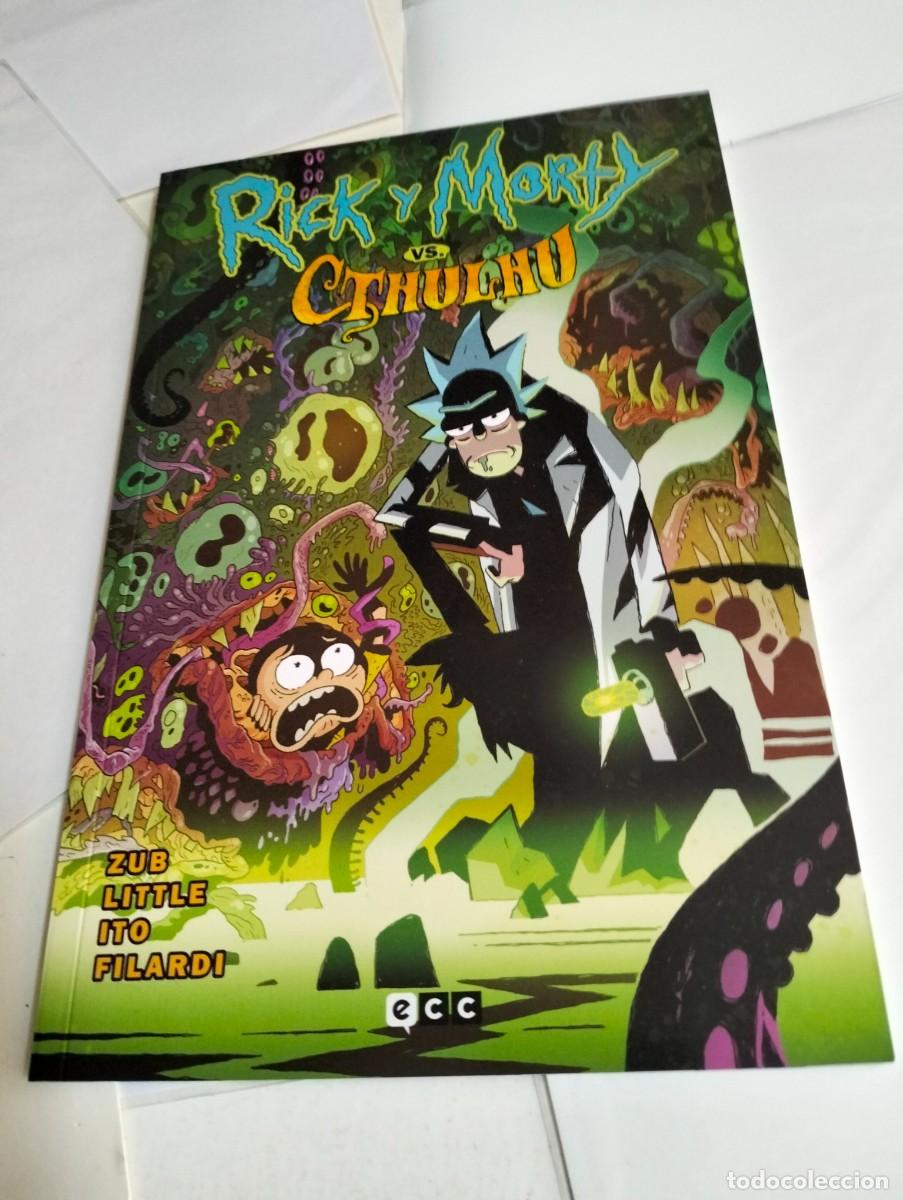 Tebeos: RICK Y MORTY vs. CTHULHU... TAPA BLANDA DE ECC - Foto 1