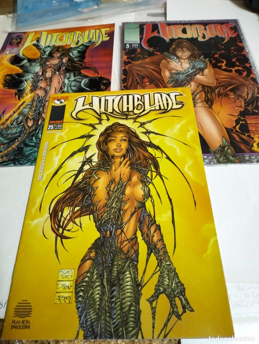 Tebeos: WITCHBLADE #. 4, 5, 25 ( LOTE 4 N&Uacute;MEROS) PLANETA - Foto 1