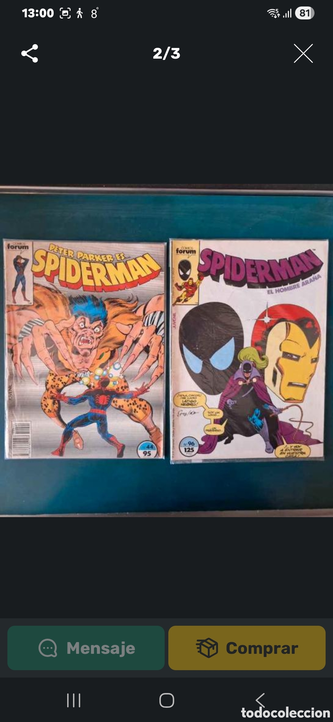Tebeos: LOTE 6 C&Oacute;MICS SPIDERMAN - Foto 2
