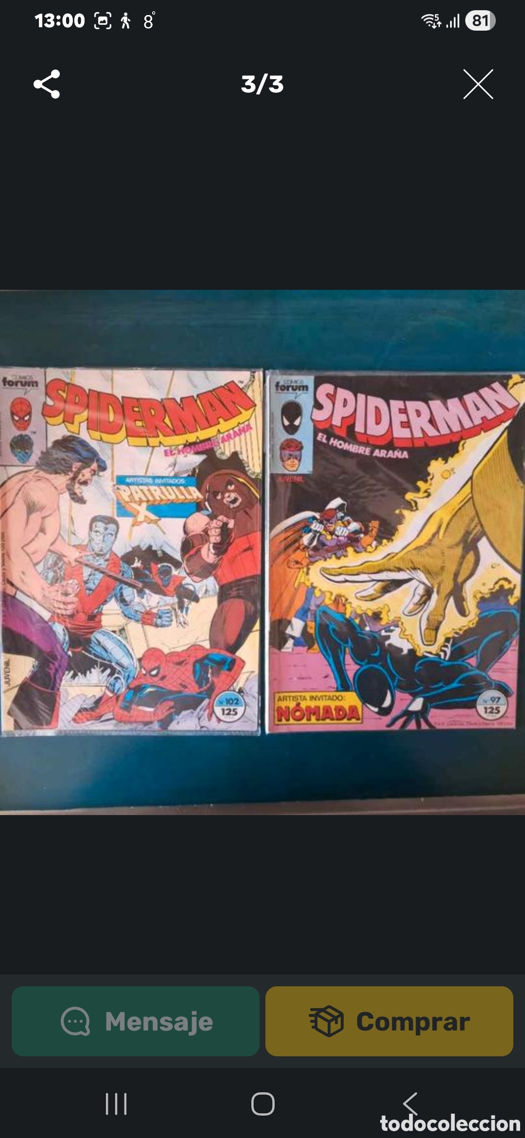 Tebeos: LOTE 6 C&Oacute;MICS SPIDERMAN - Foto 3