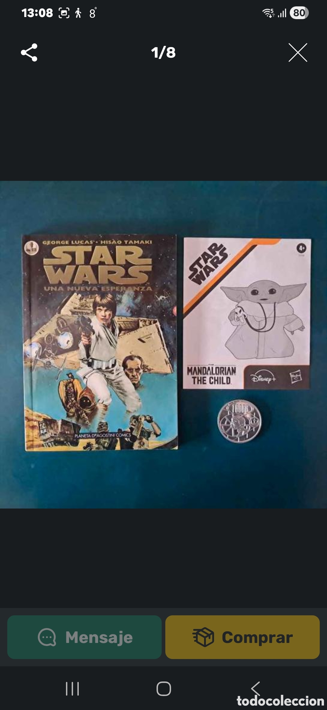 Tebeos: LOTE STAR WARS INCLUIDA MONEDA - Foto 7