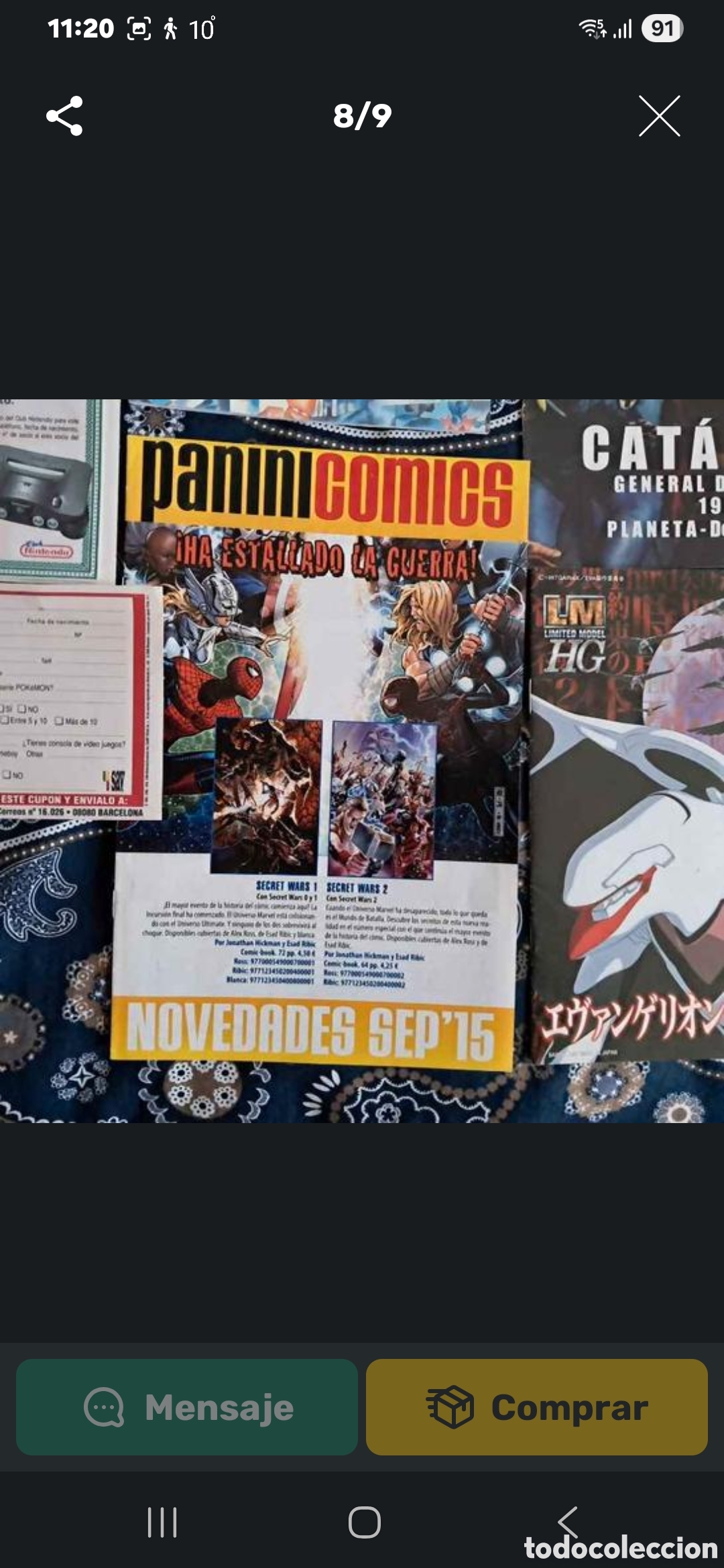 Tebeos: 7 CAT&Aacute;LOGOS C&Oacute;MICS ANTIGUOS - Foto 3