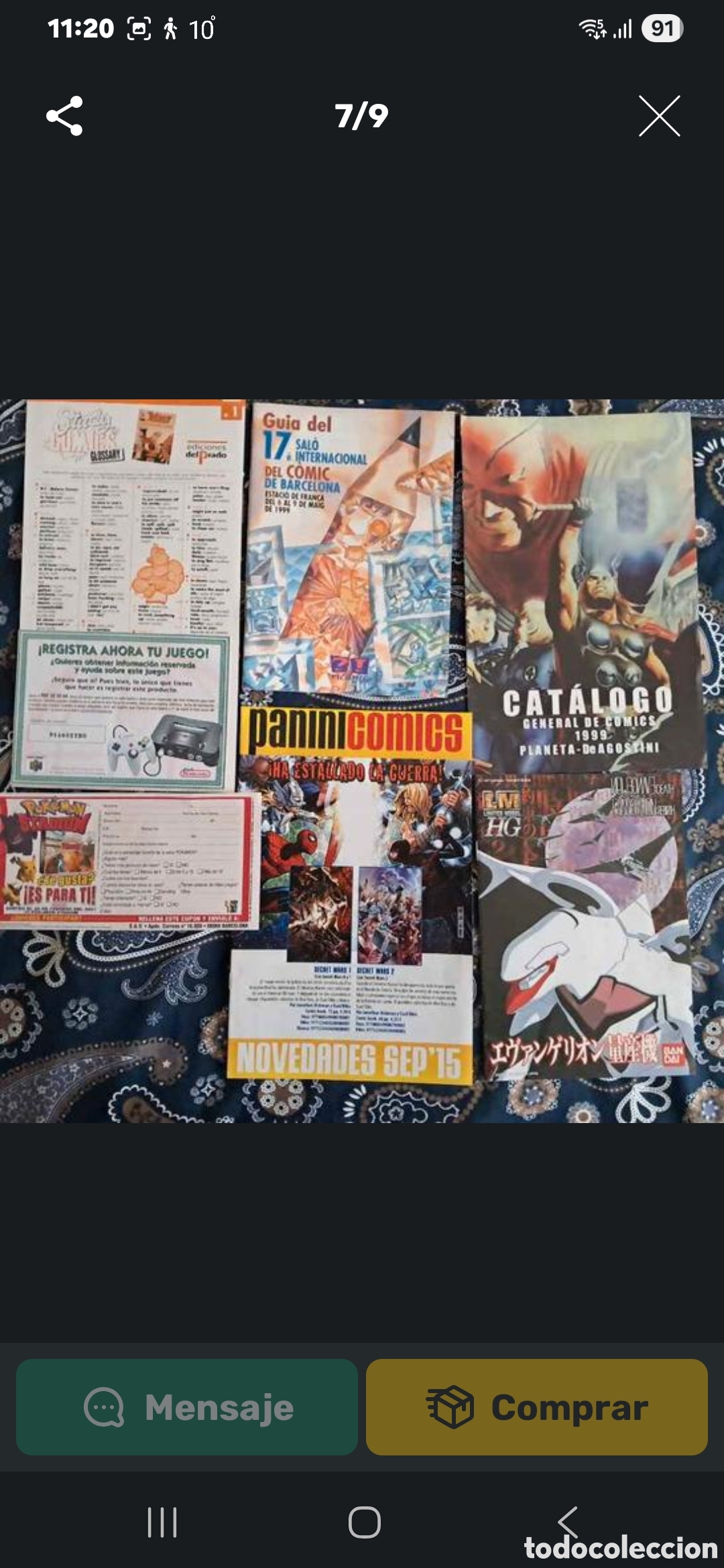 Tebeos: 7 CAT&Aacute;LOGOS C&Oacute;MICS ANTIGUOS - Foto 4