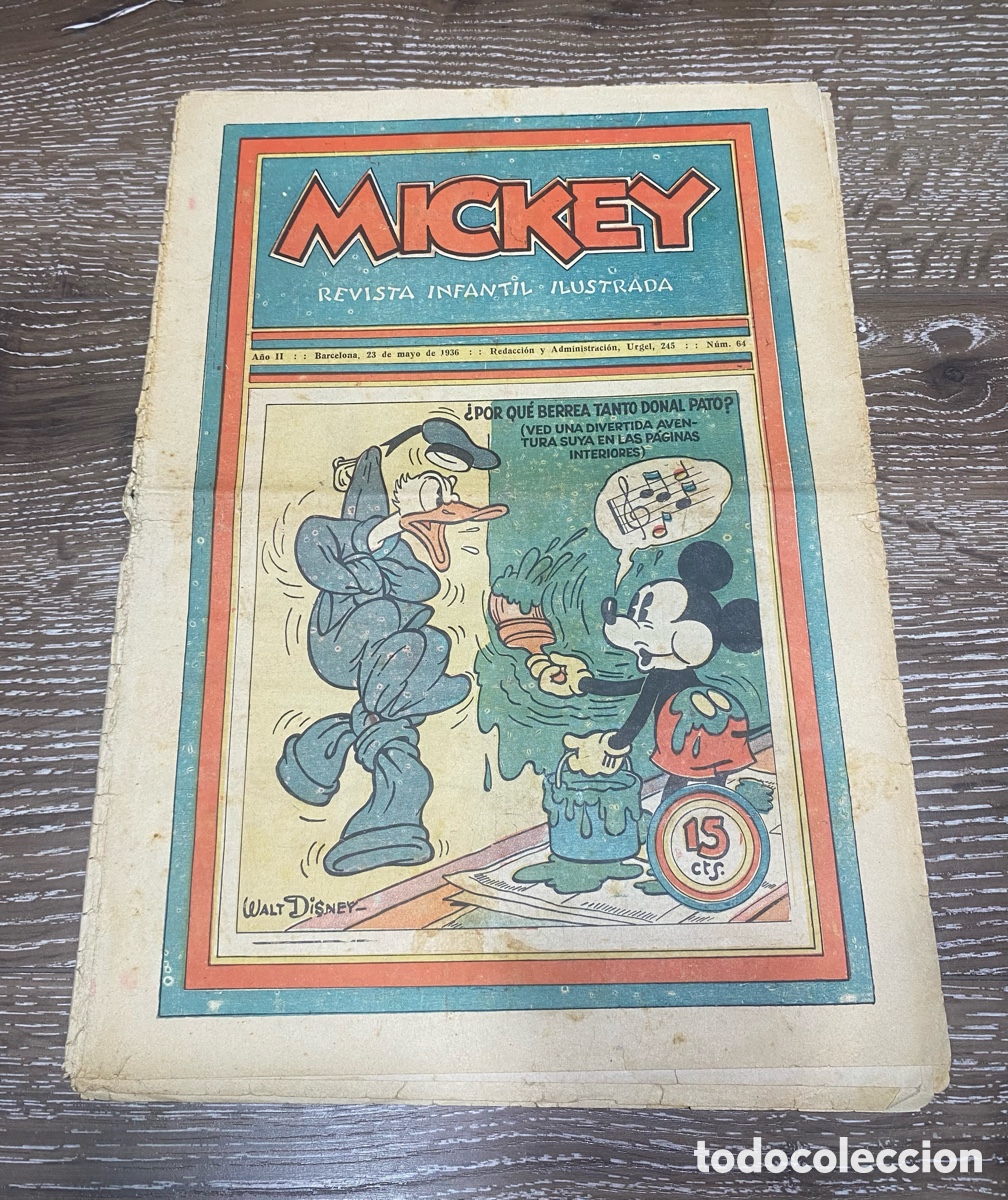 Tebeos: Revista Infantil Mickey Num. 64 A&ntilde;o 2