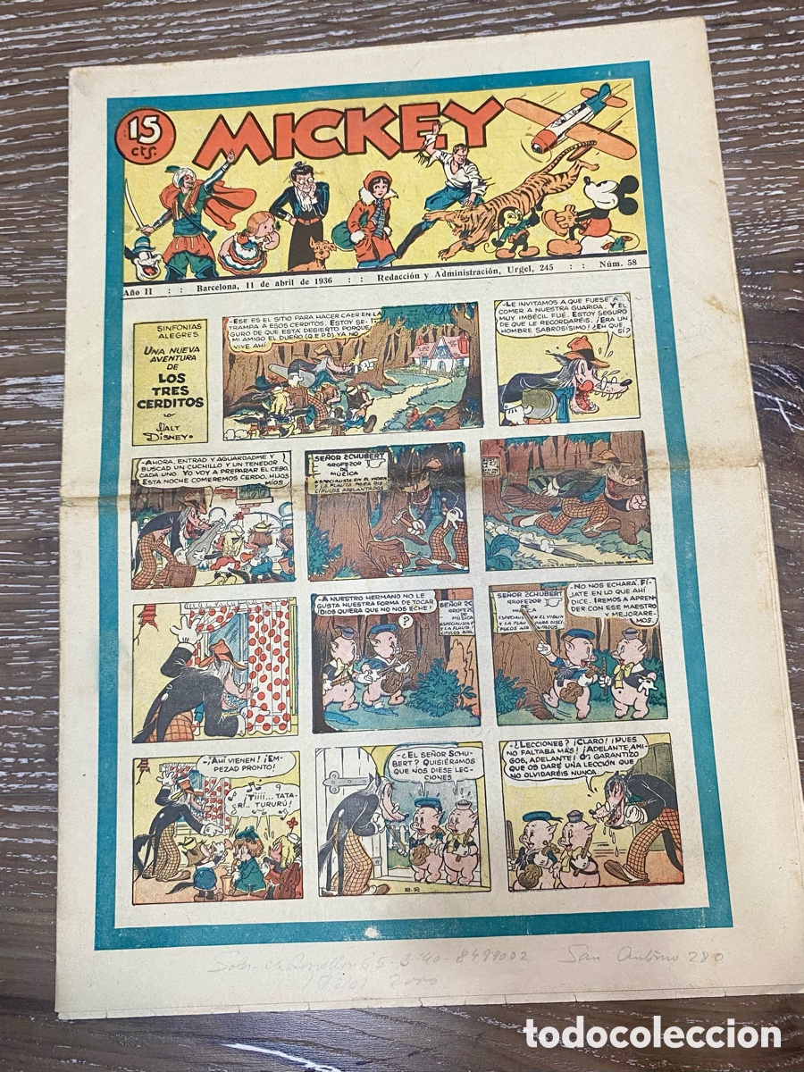 Tebeos: Revista Infantil Mickey A&ntilde;o 2 num.58