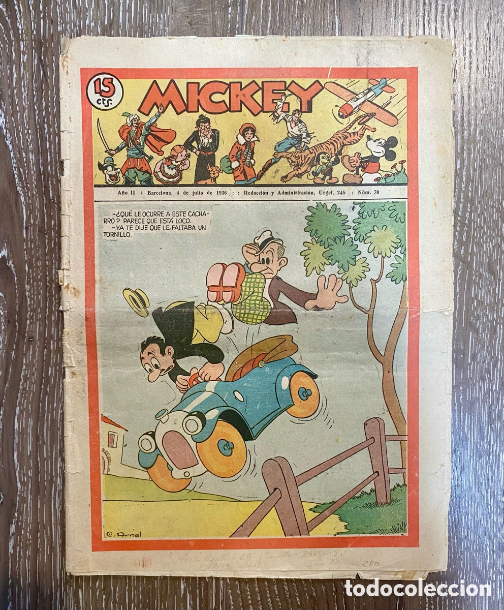 Tebeos: Revista Infantil Mickey A&ntilde;o 2 num.70