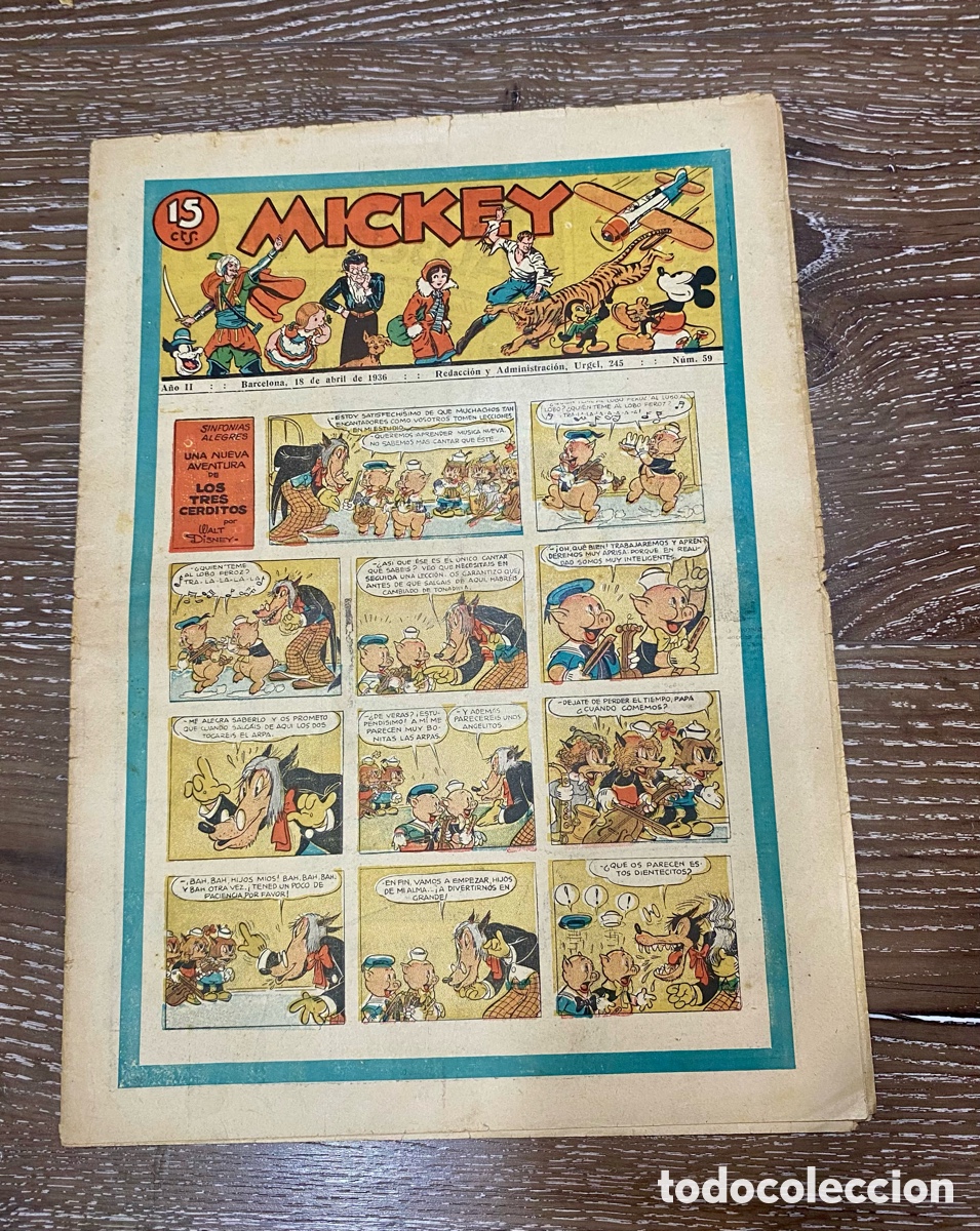 BDs: Revista Infantil Mickey A&ntilde;o 2 Num. 59