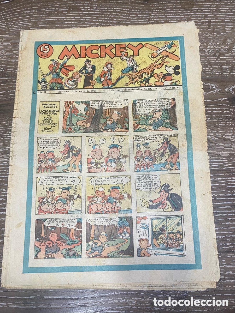 Tebeos: Revista Infantil Mickey A&ntilde;o 2 num.61
