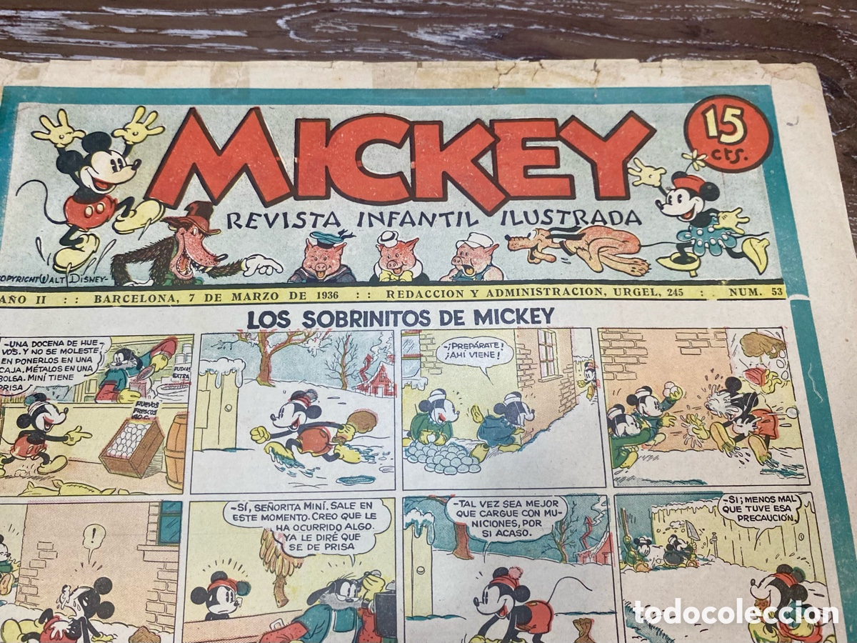 Tebeos: Revista Infantil Mickey A&ntilde;o 2 num.53 - Foto 2