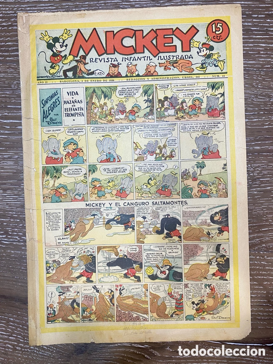 Giornalini: Revista Infantil Mickey A&ntilde;o 2 Num. 44