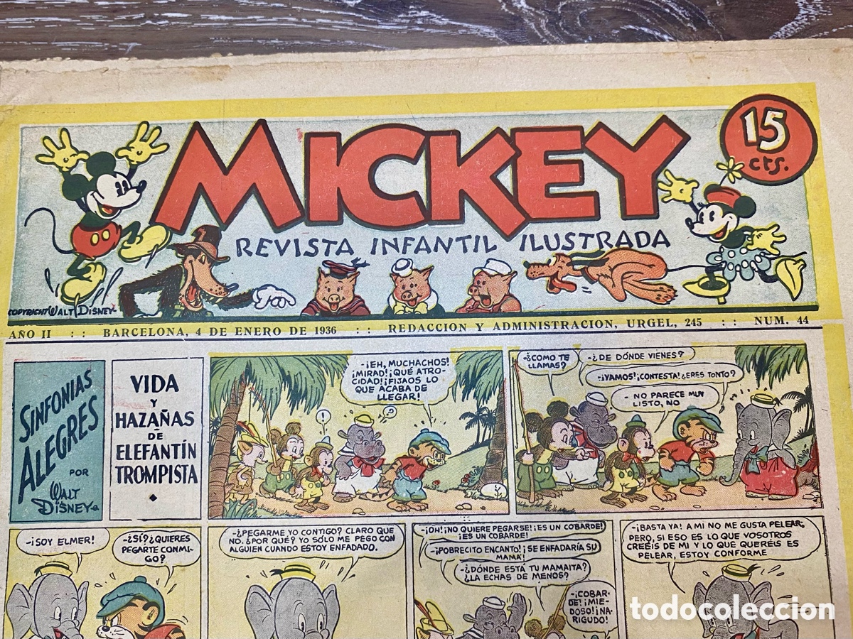Tebeos: Revista Infantil Mickey A&ntilde;o 2 num.44 - Foto 2