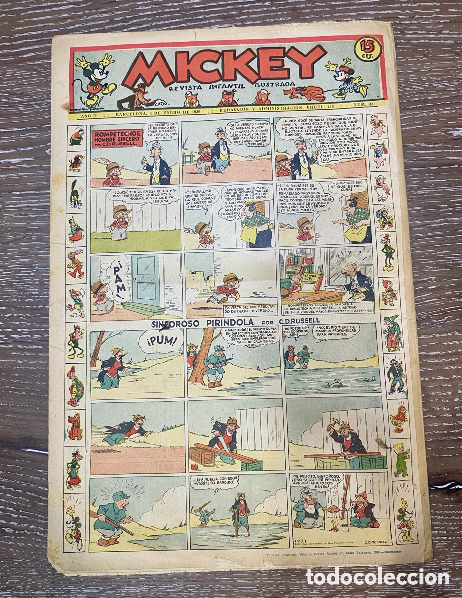 Tebeos: Revista Infantil Mickey A&ntilde;o 2 num.44 - Foto 3