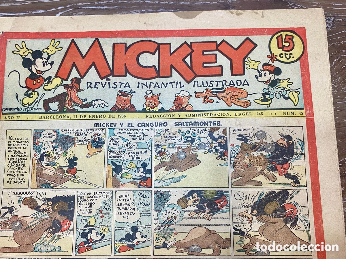 Tebeos: Revista Infantil Mickey A&ntilde;o 2 num.45 - Foto 2