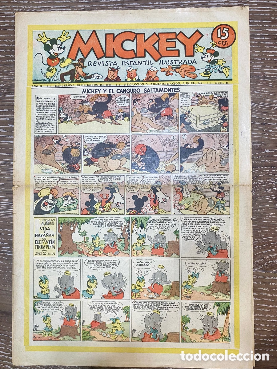 Tebeos: Revista Infantil Mickey A&ntilde;o 2 Num. 46