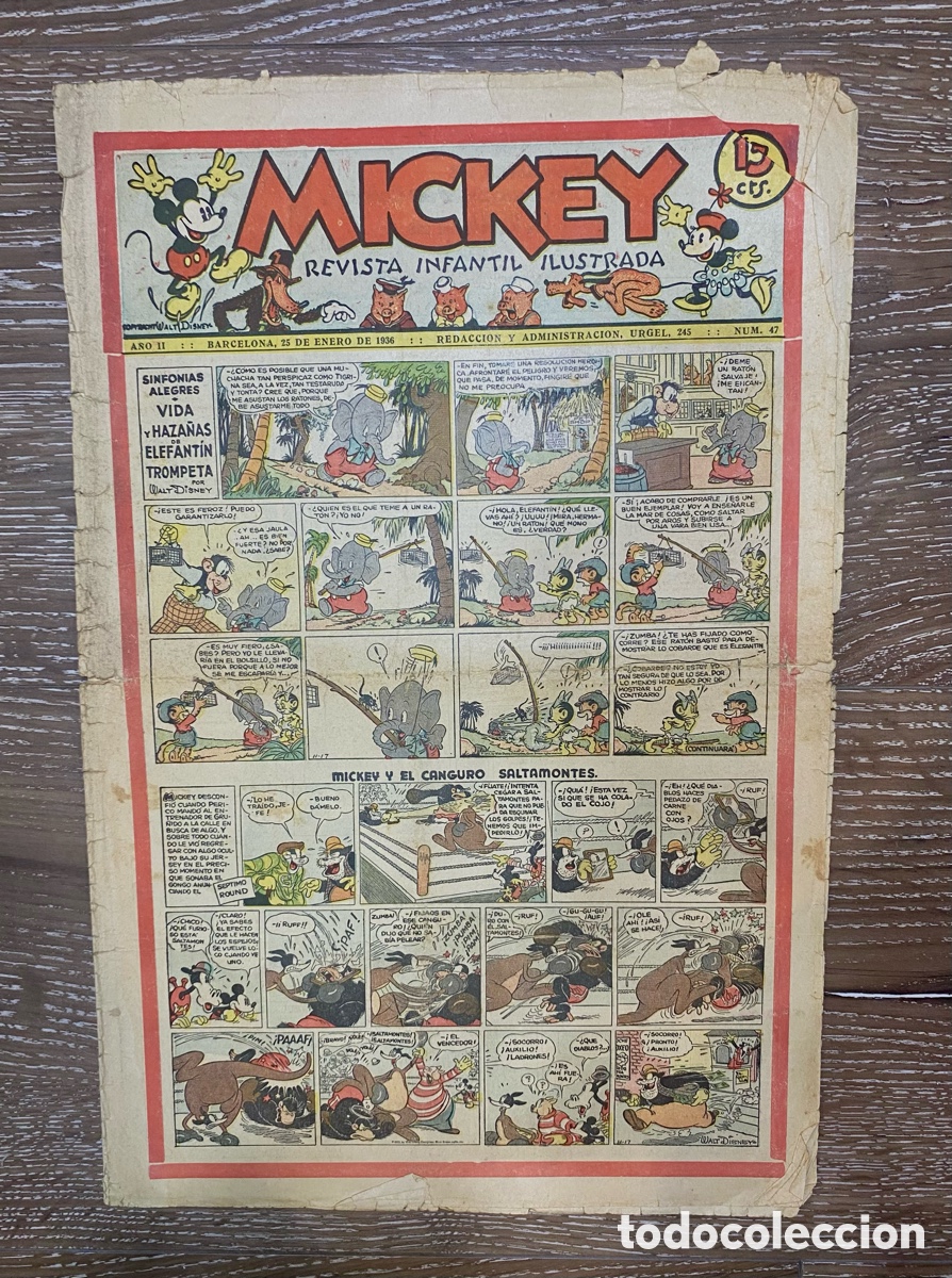 BDs: Revista Infantil Mickey A&ntilde;o 2 Num. 47