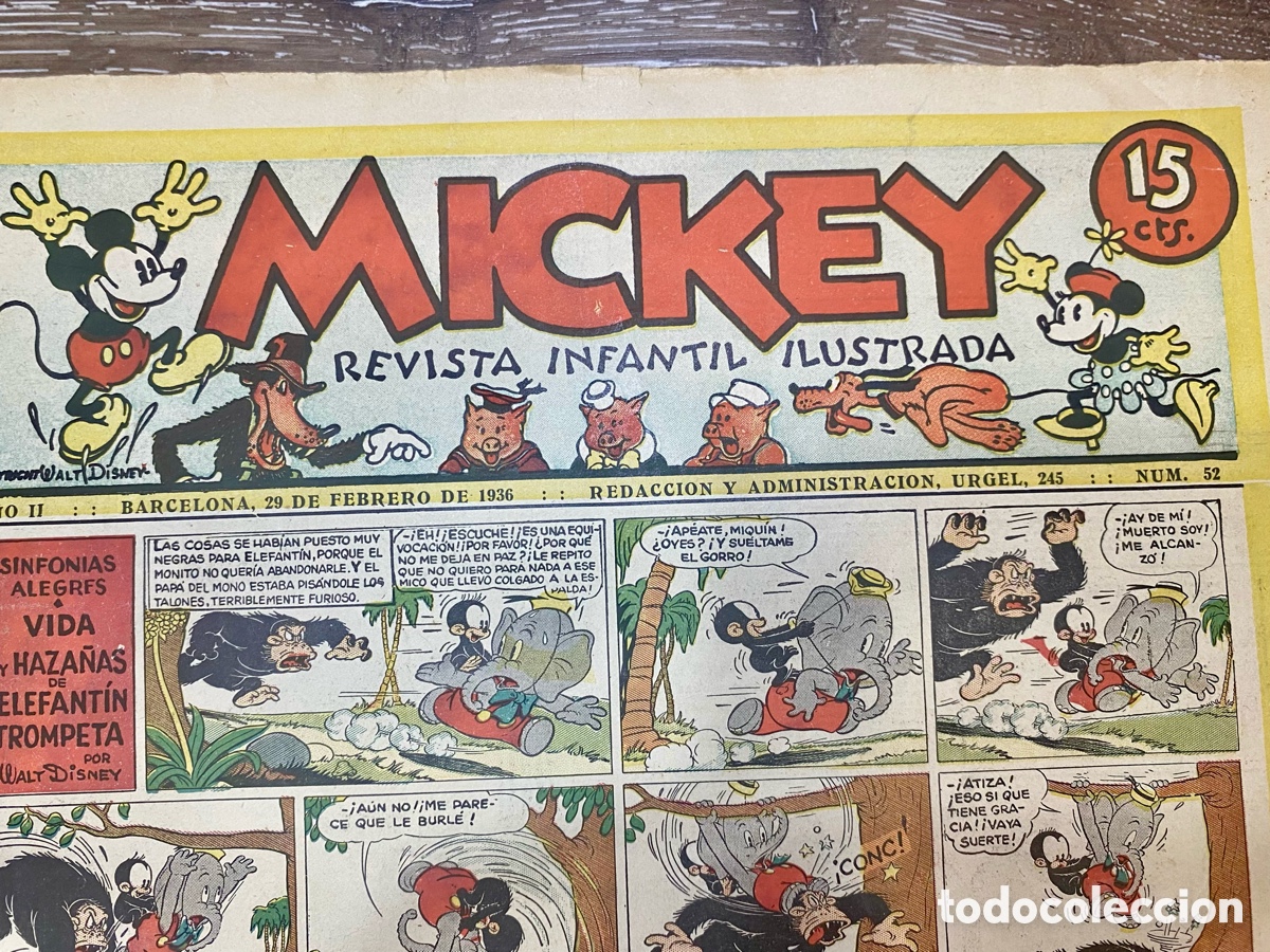 Tebeos: Revista Infantil Mickey A&ntilde;o 2 num.52 - Foto 2