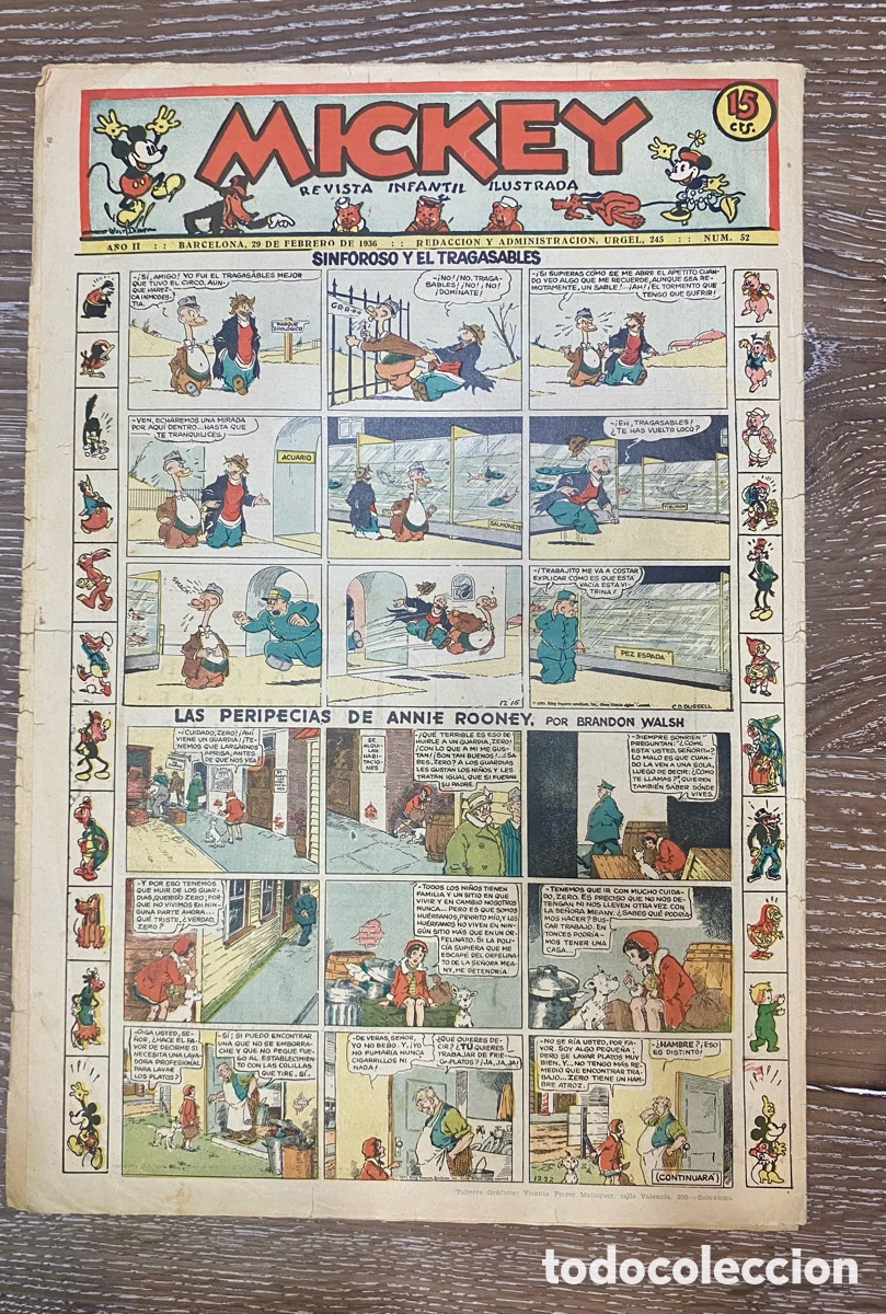 Tebeos: Revista Infantil Mickey A&ntilde;o 2 num.52 - Foto 3