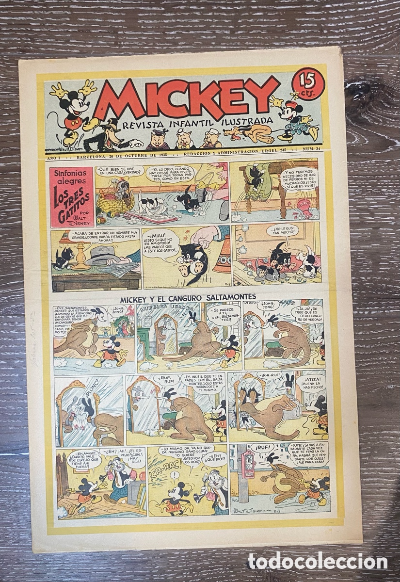 Tebeos: Revista Infantil Mickey A&ntilde;o 1 num.34