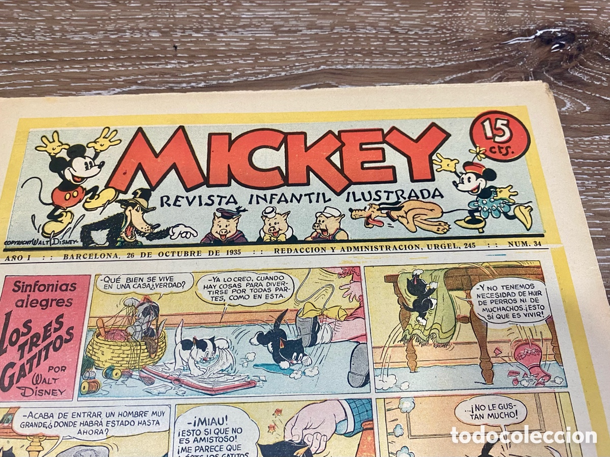 Tebeos: Revista Infantil Mickey A&ntilde;o 1 num.34 - Foto 2