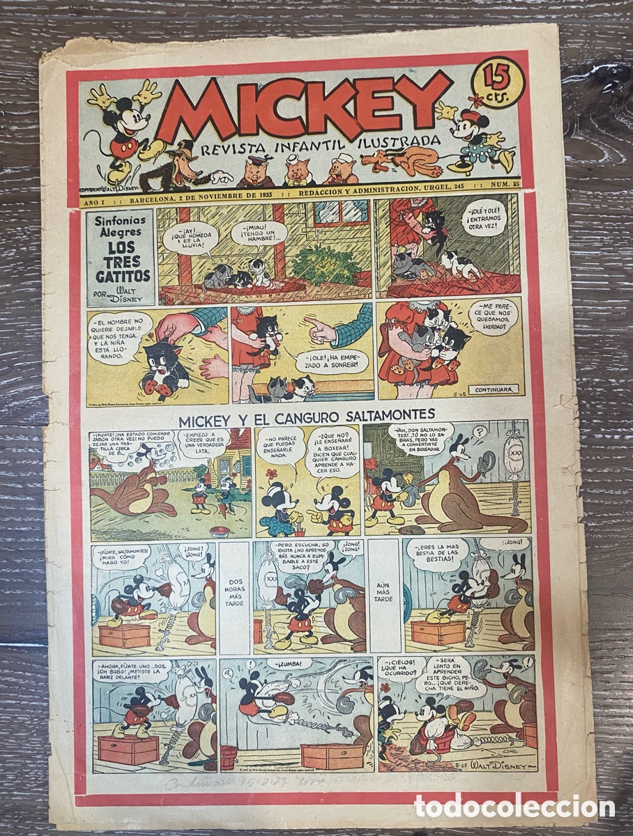 Revista Infantil Mickey A&ntilde;o 1 num.35