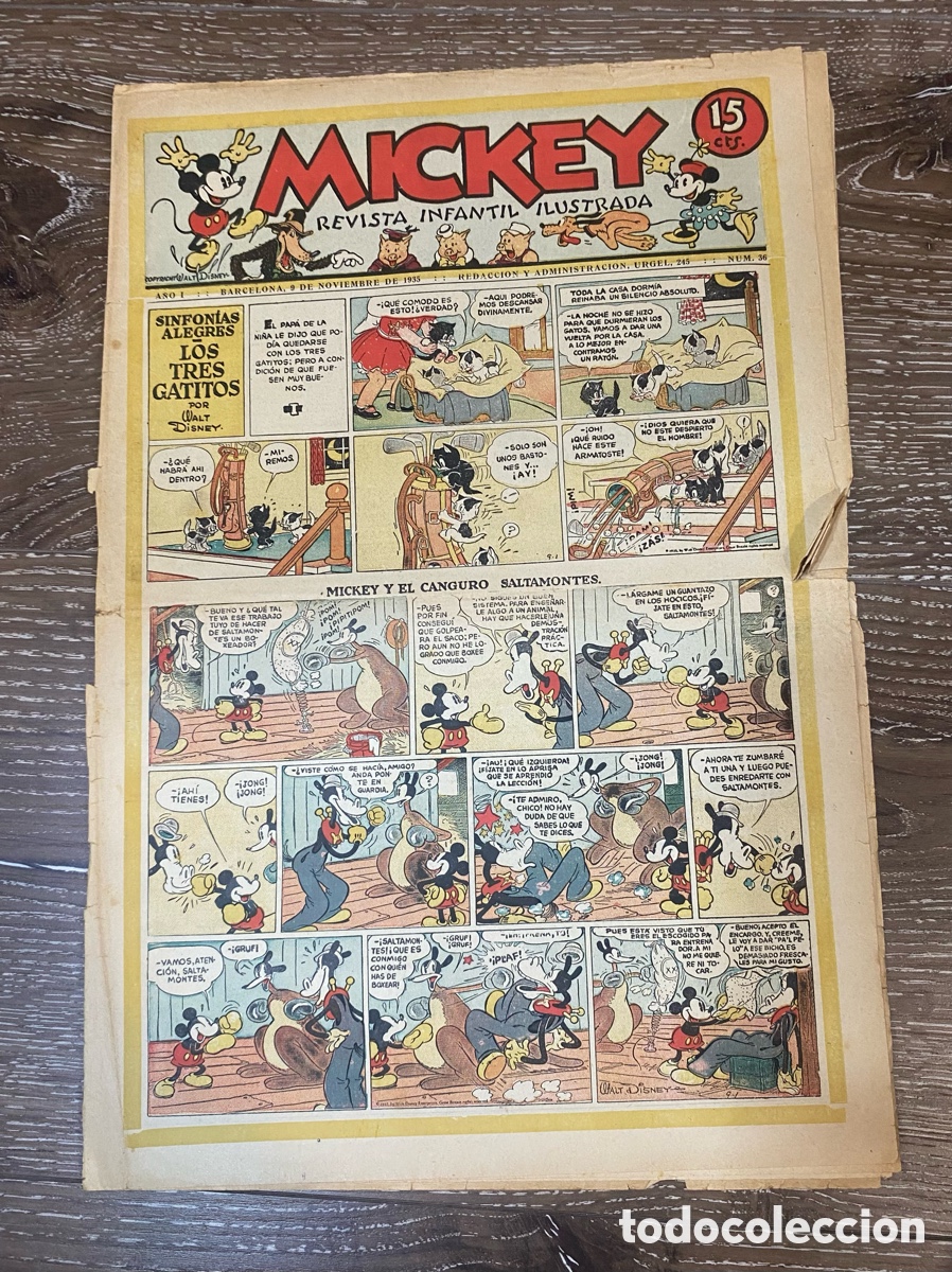 Giornalini: Revista Infantil Mickey A&ntilde;o 1 num.36