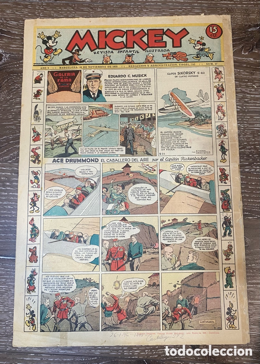 Tebeos: Revista Infantil Mickey A&ntilde;o 1 num.37 - Foto 3