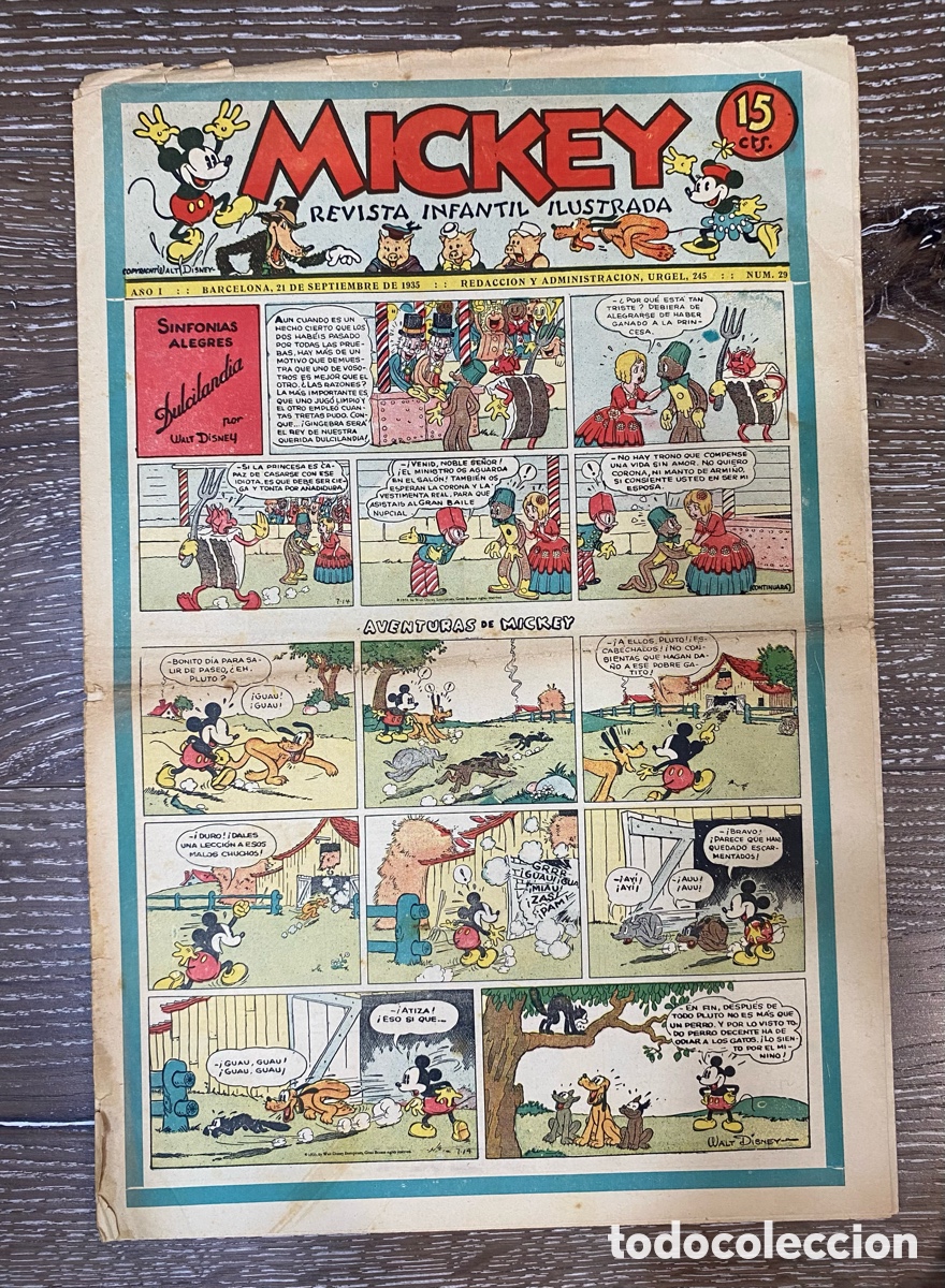 Livros de Banda Desenhada: Revista Infantil Mickey A&ntilde;o 1 num.29