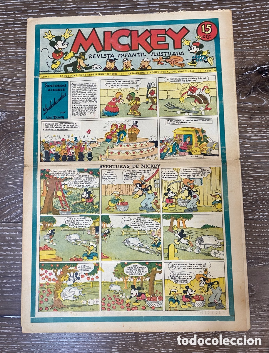 Tebeos: Revista Infantil Mickey A&ntilde;o 1 Num. 30