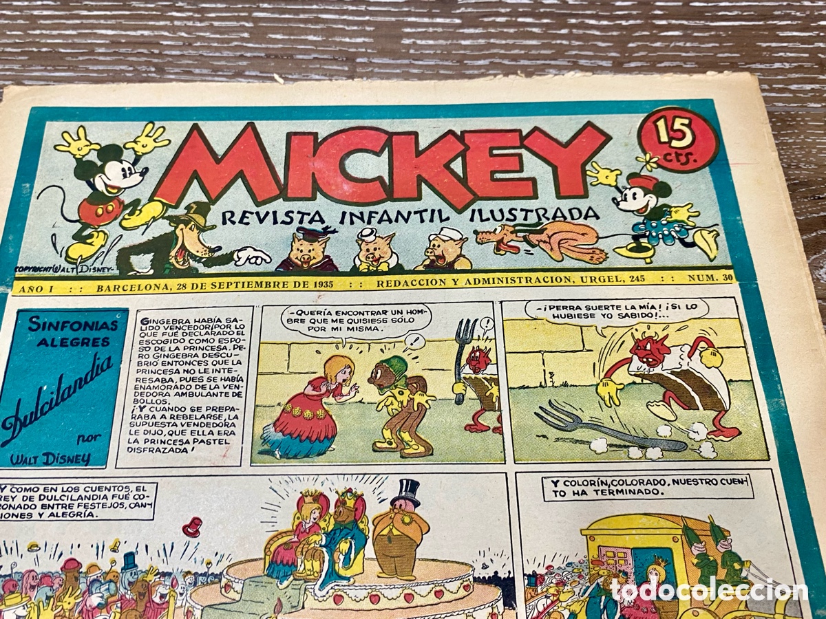 Tebeos: Revista Infantil Mickey A&ntilde;o 1 Num. 30 - Foto 2