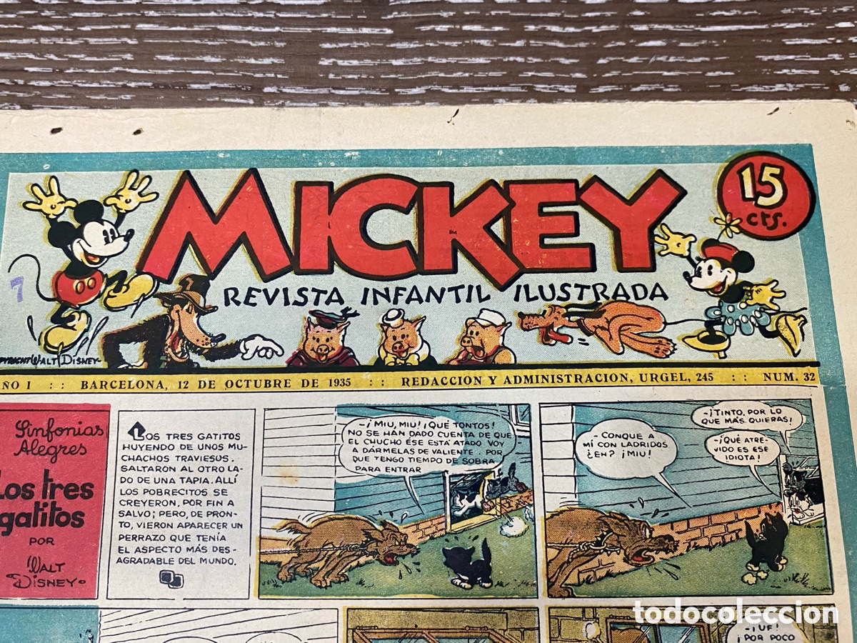Tebeos: Revista Infantil Mickey A&ntilde;o 1 num.32 - Foto 2