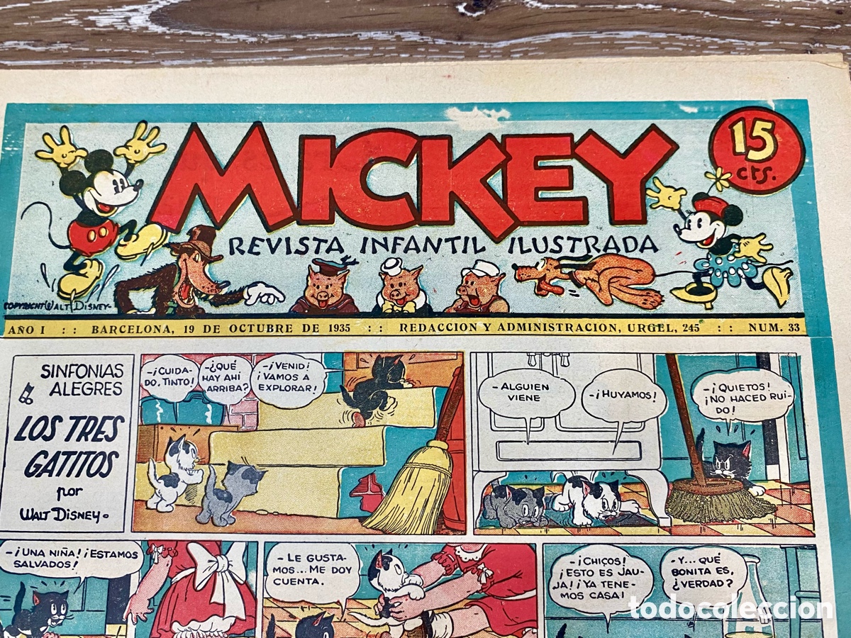 Tebeos: Revista Infantil Mickey A&ntilde;o 1 Num. 33 - Foto 2