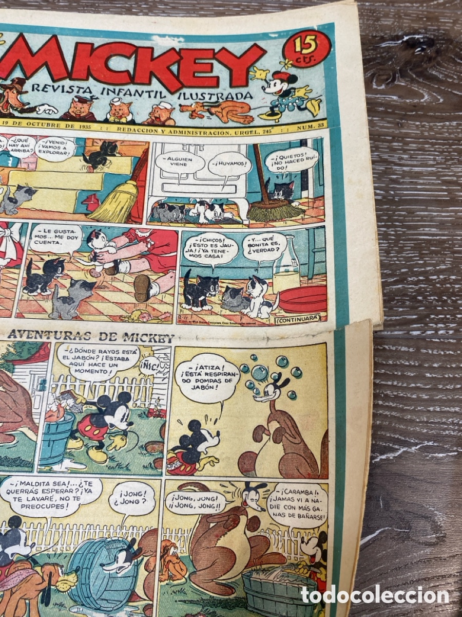 Tebeos: Revista Infantil Mickey A&ntilde;o 1 Num. 33 - Foto 3