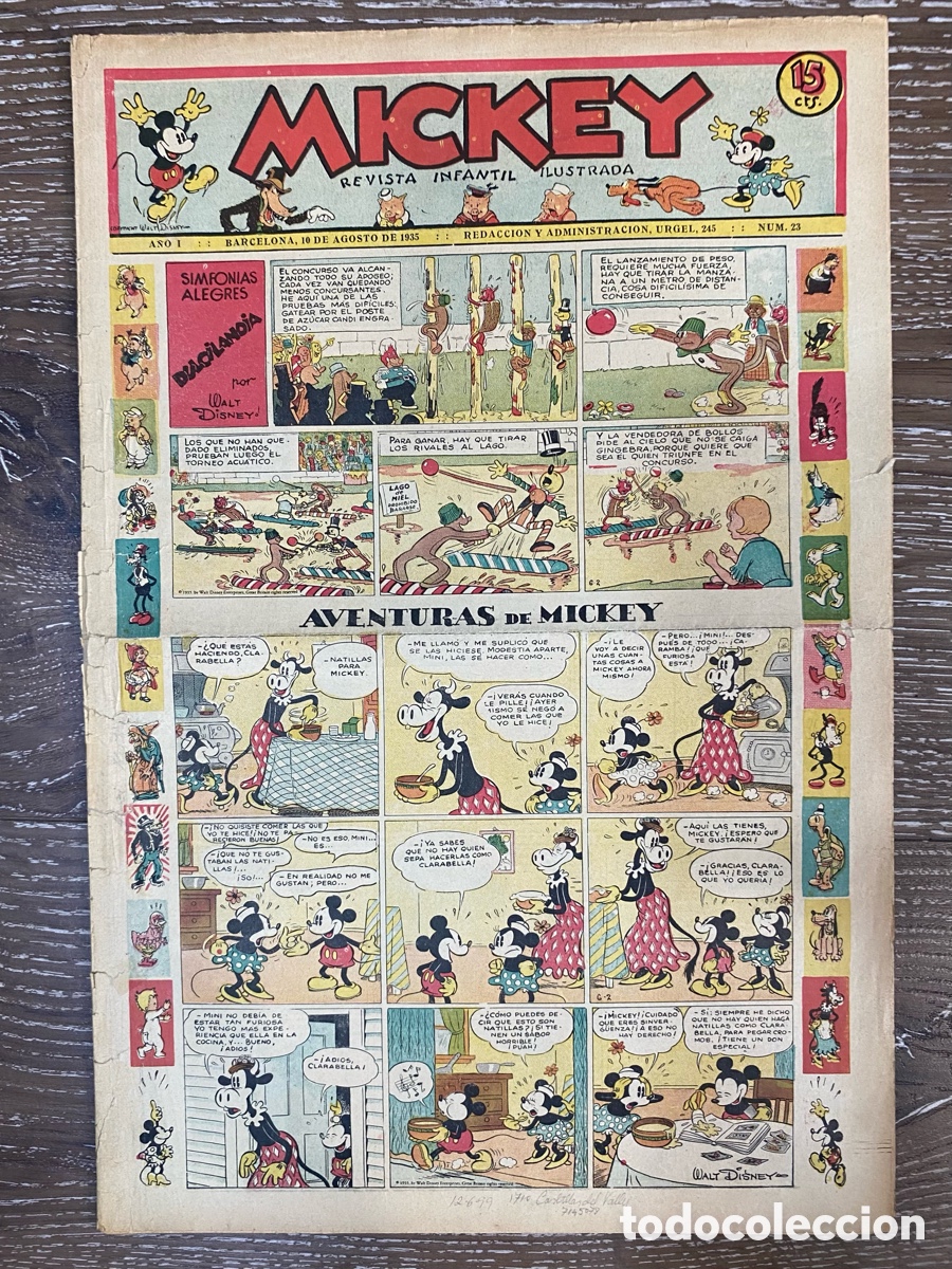 Revista Infantil Mickey A&ntilde;o 1 num.23