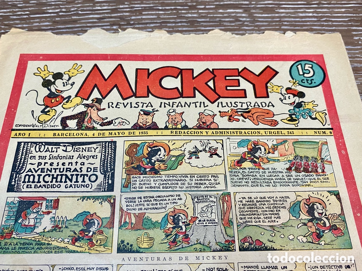 Tebeos: Revista Infantil Mickey A&ntilde;o 1 num.9 - Foto 2