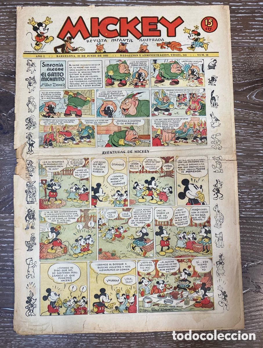 Comics: Revista Infantil Mickey A&ntilde;o 1 num.16