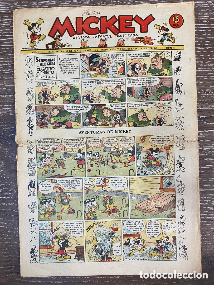 Comics: Revista Infantil Mickey A&ntilde;o 1 num.15