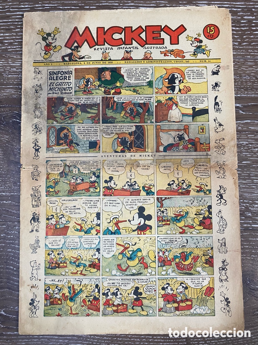 Livros de Banda Desenhada: Revista Infantil Mickey A&ntilde;o 1 num.14