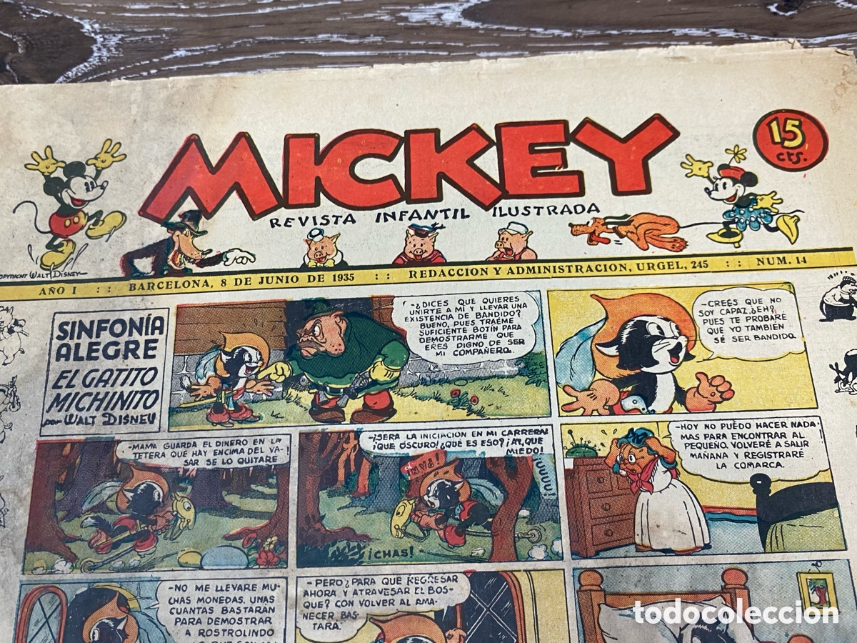 Tebeos: Revista Infantil Mickey A&ntilde;o 1 num.14 - Foto 2