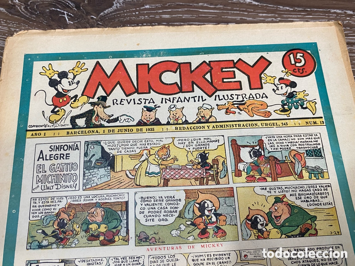 Tebeos: Revista Infantil Mickey A&ntilde;o 1 num.13 - Foto 2