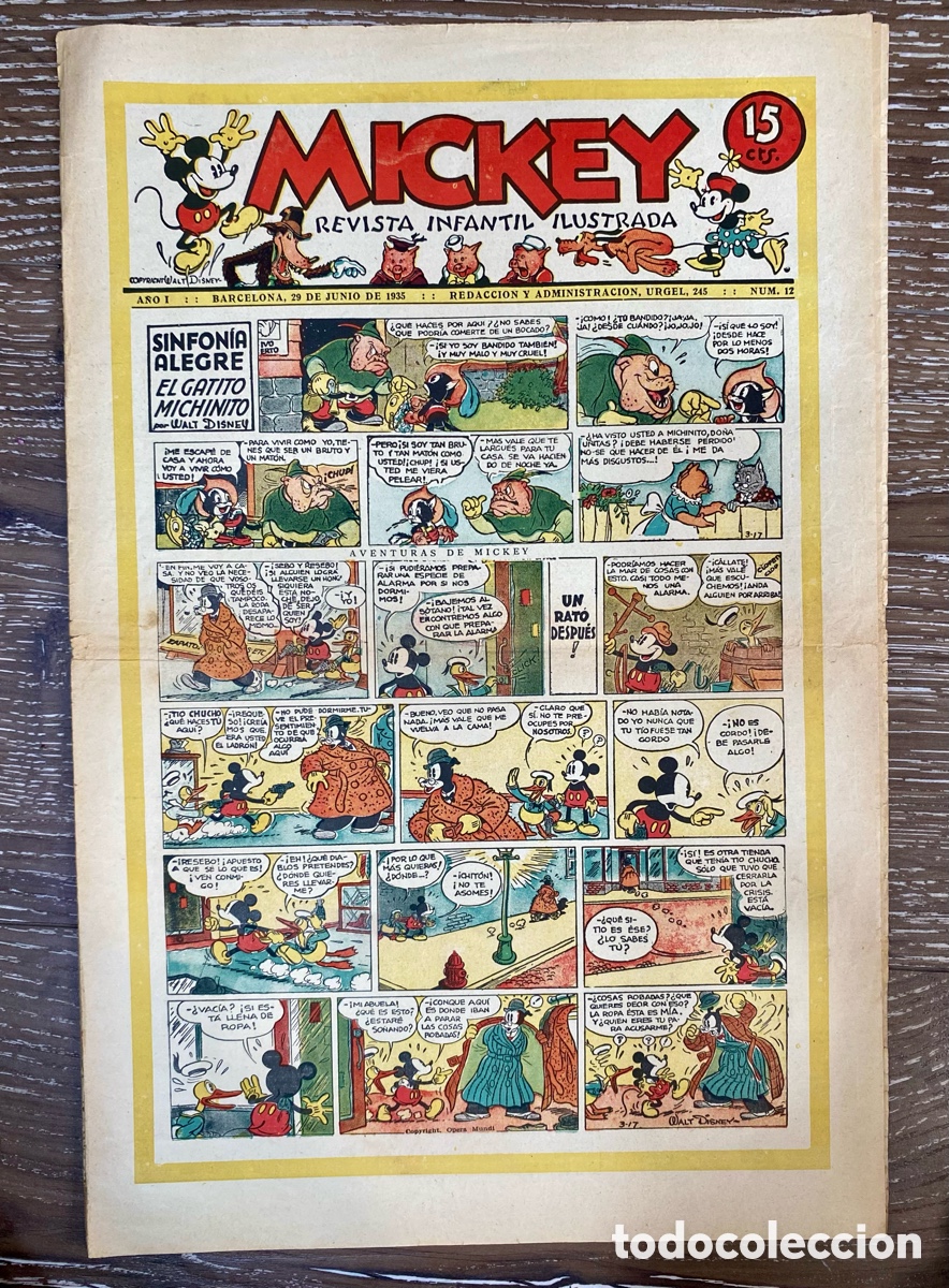 Comics: Revista Infantil Mickey A&ntilde;o 1 num.12