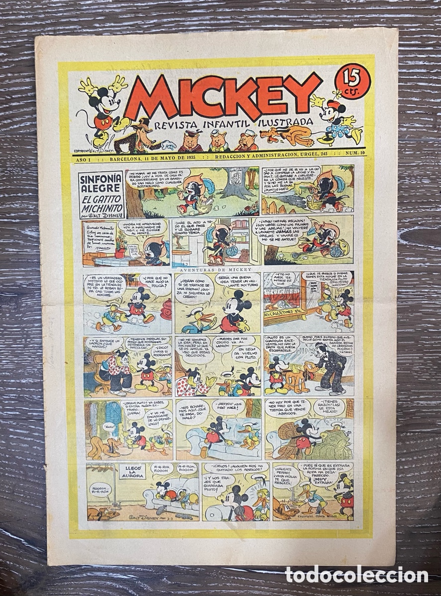 Giornalini: Revista Infantil Mickey A&ntilde;o 1 num.10
