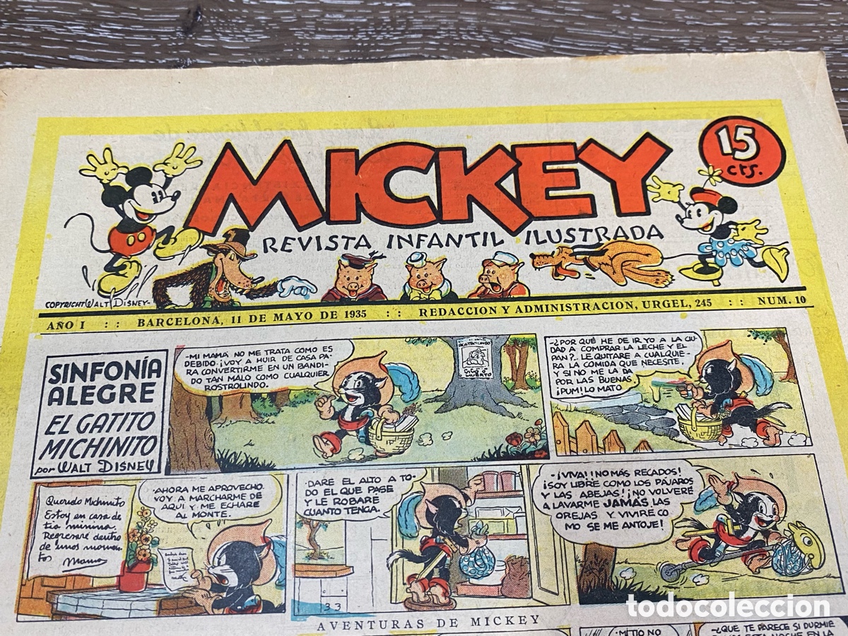 Tebeos: Revista Infantil Mickey A&ntilde;o 1 num.10 - Foto 2