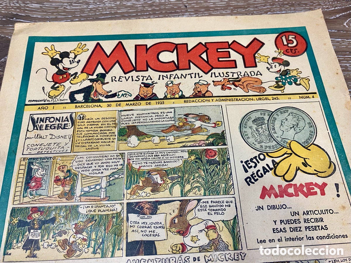 Tebeos: Revista Infantil Mickey A&ntilde;o 1 num.4 - Foto 2