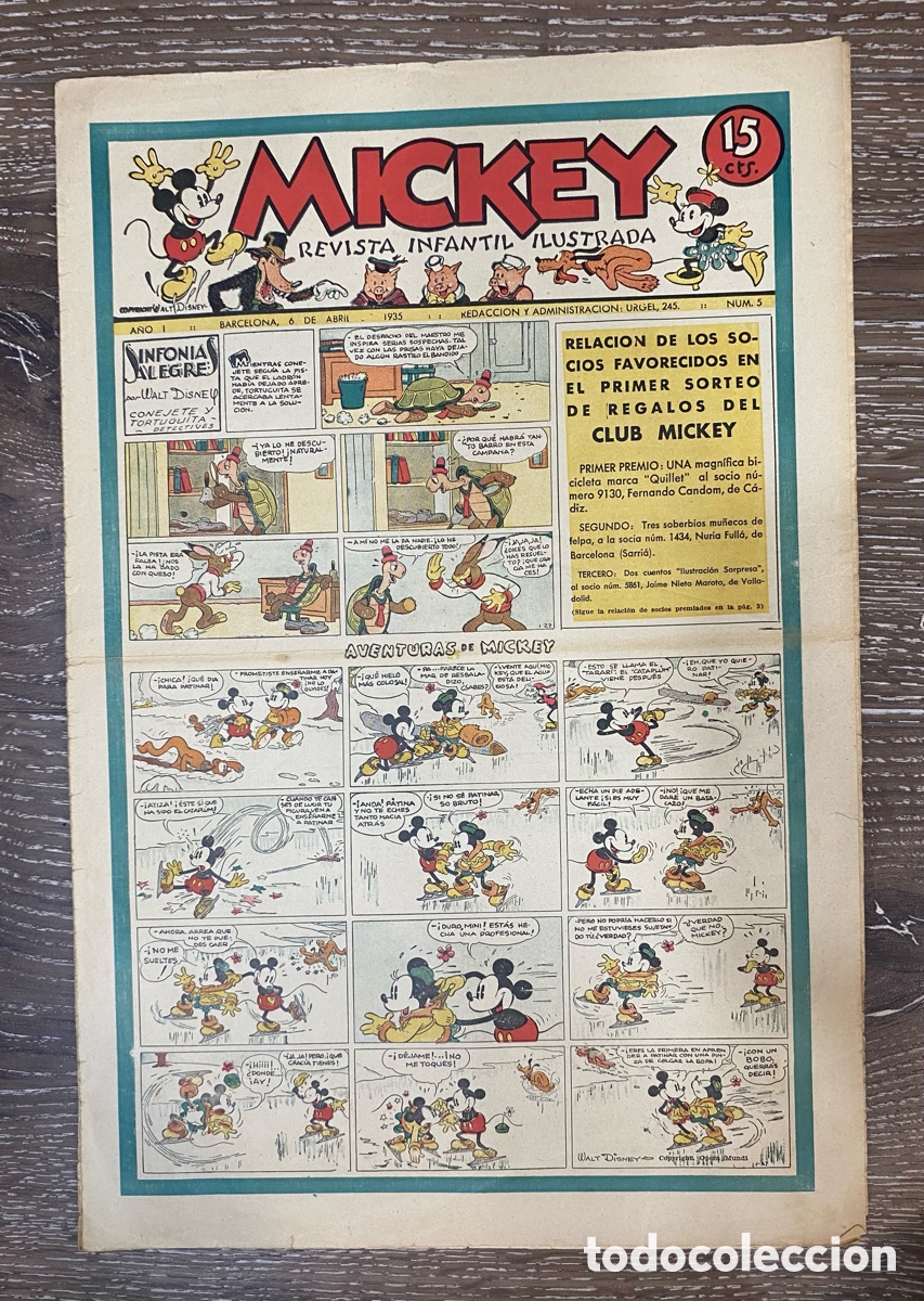 Comics: Revista Infantil Mickey A&ntilde;o 1 num.5