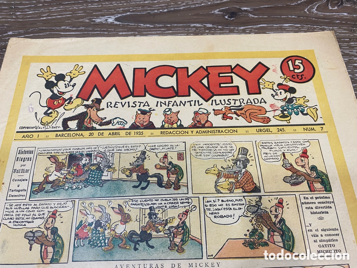 Tebeos: Revista Infantil Mickey A&ntilde;o 1 num.7 - Foto 2