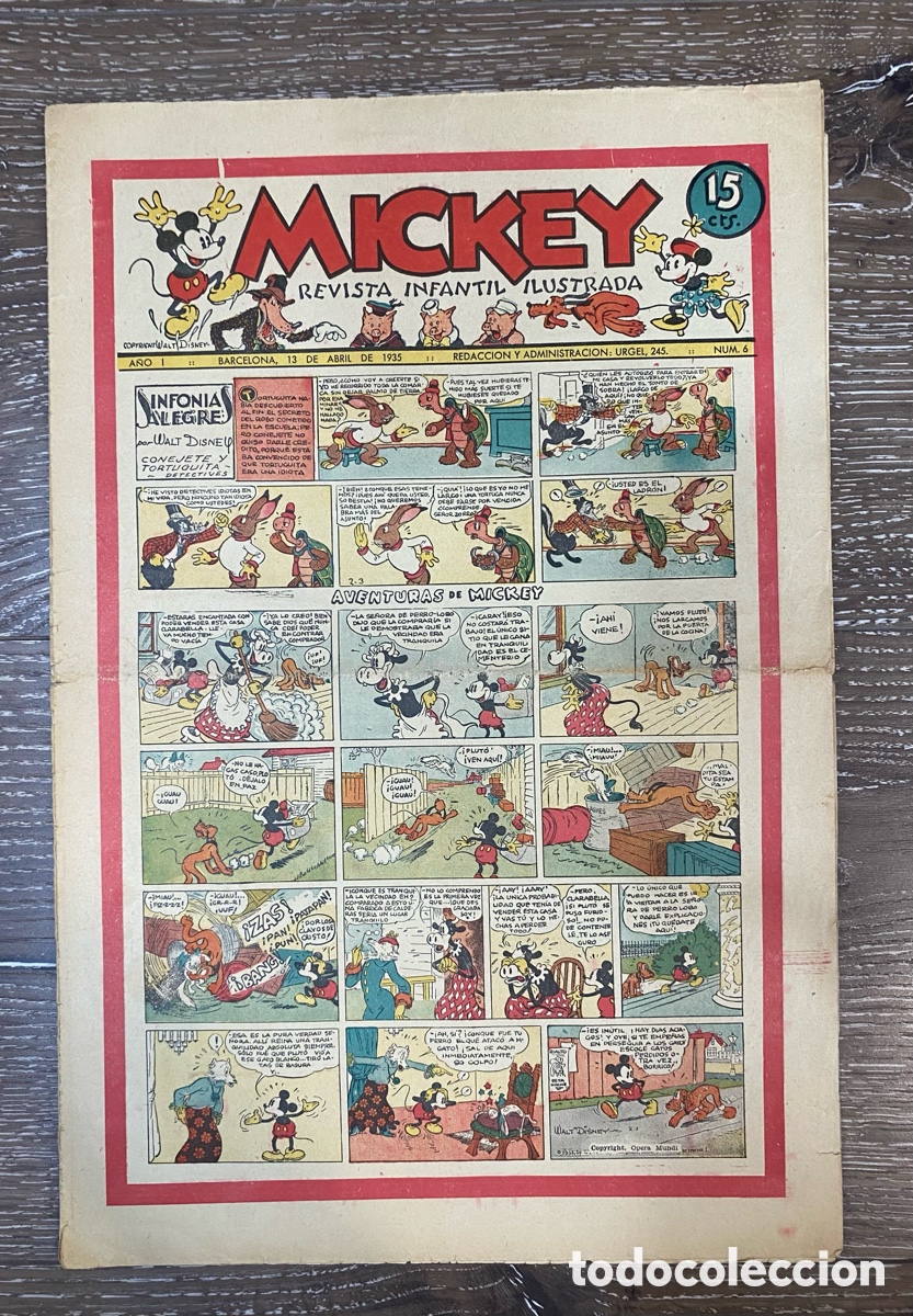 Tebeos: Revista Infantil Mickey A&ntilde;o 1 num.6 - Foto 1
